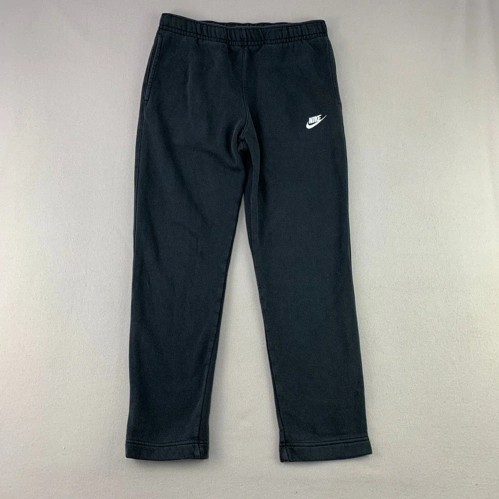 Nike Sportswear Club Fleece Sweatpants Men Medium Black Athletic Gym Warm Ups